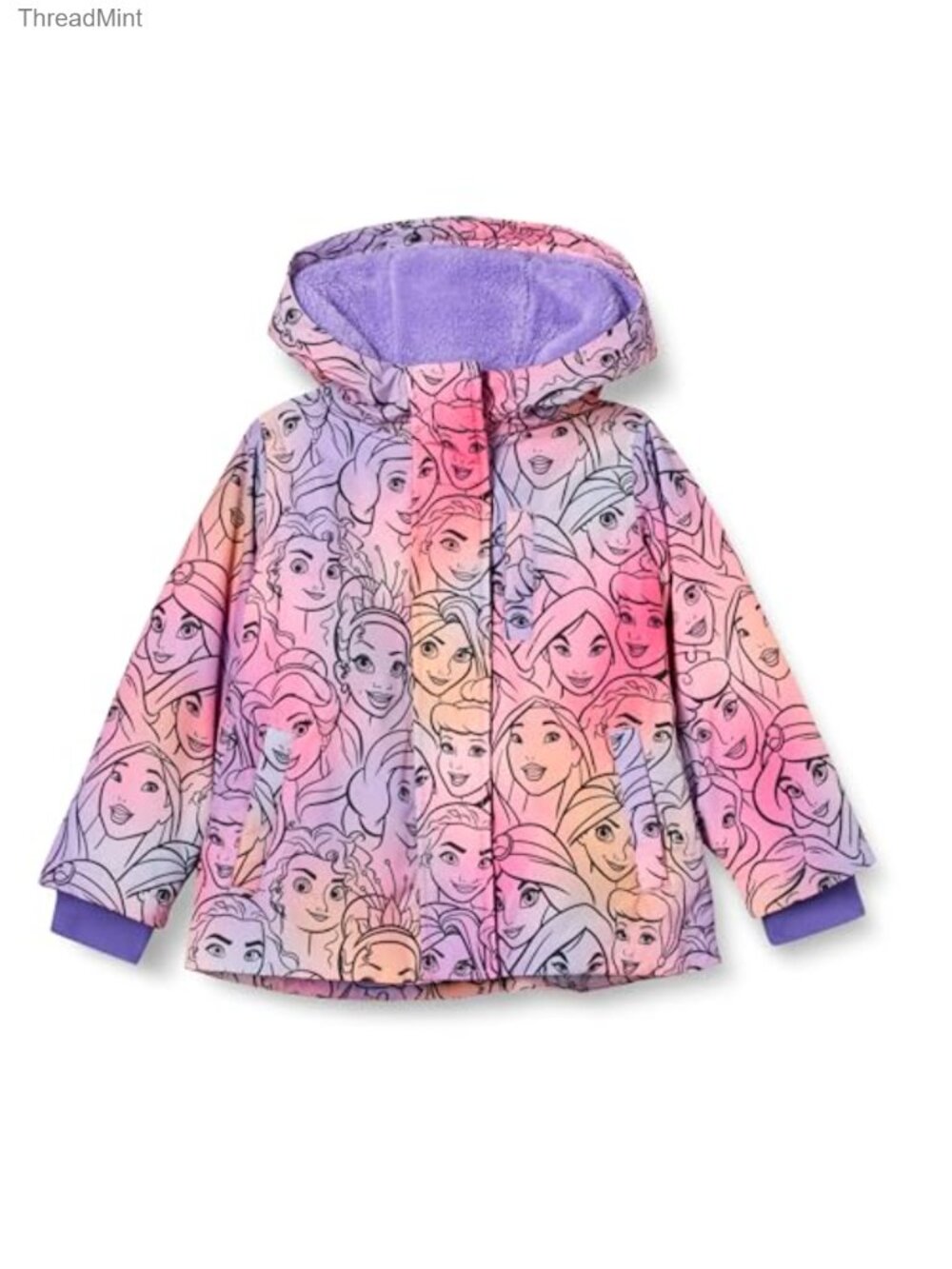 Kids Warm Puffer Jacket Coat Licensed Character Print